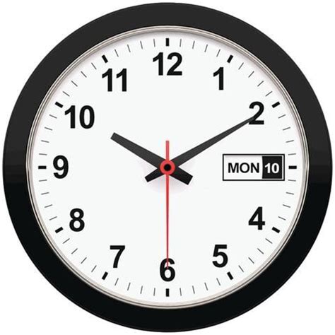 Timekeeper 12" Day & Date Wall Clock | Wall clock, Clock, Wall clock walmart