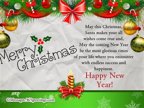 Christmas And New Year Wishes - 365greetings.com | Happy new year greetings, New year greeting ...