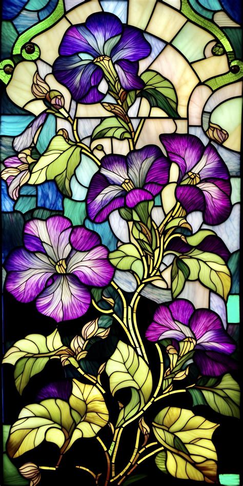 Stained Glass Flowers, Stained Glass Crafts, Faux Stained Glass, Stained Glass Patterns, Stained ...