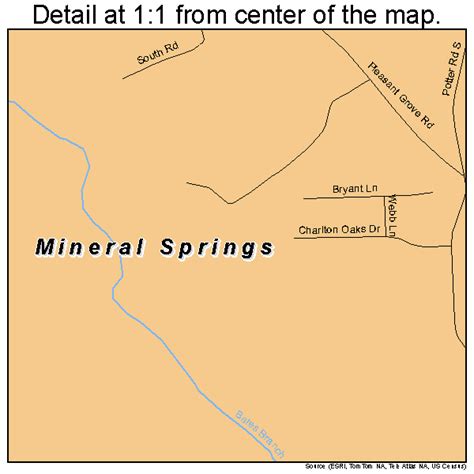 Mineral Springs North Carolina Street Map 3743360