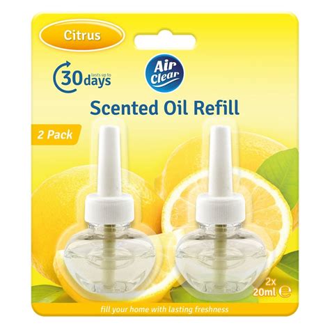 Air Clear Plug-In Refill Air Freshener Fresh Citrus | Poundstretcher