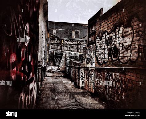 Graffiti in alleyway Stock Photo, Royalty Free Image: 309931052 - Alamy