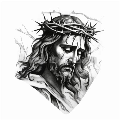 Jesus Christ Tattoo Design Download High Resolution Digital Art PNG ...