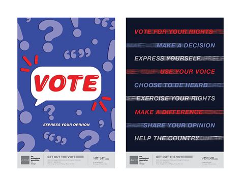 Get out the Vote Poster on Behance