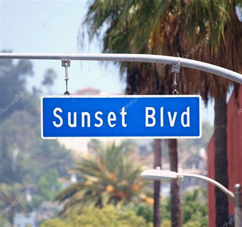 Sunset Blvd Sign in Hollywood California — Stock Photo © trekandshoot ...