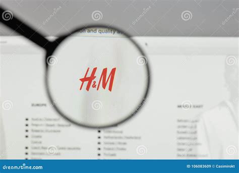 Milan, Italy - August 10, 2017: H&M Hennes & Mauritz Logo on the Editorial Stock Image - Image ...