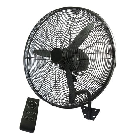 Dimplex 50cm High Velocity Wall Mounted Fan Oscillating w/ Remote Control Black | Buy Desk Fans ...