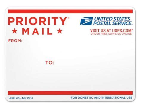 ADD-ON: USPS Priority Mail Upgrade (from Standard Mail) | Label templates, Address labels ...