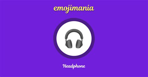 🎧 Headphone emoji Copy & Paste - Emojimania