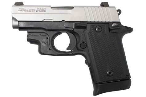 Sig Sauer P938 Two-Tone 9mm Centerfire Pistol with Crimson Trace Laser ...