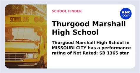 Thurgood Marshall High School - HAR.com