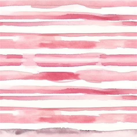 Premium AI Image | A watercolor painting of a pink and white striped background generative ai