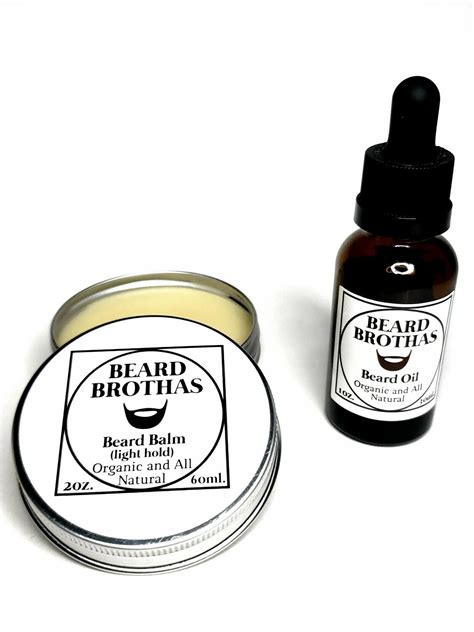 Beard Oil and Balm Set. Beard Brothas. Black Owned. Moisturizes and Conditioner for Coarse Hair.