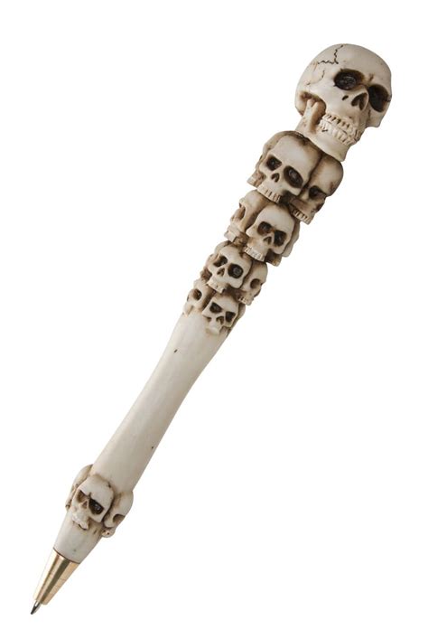 Gothic Ink Pen Halloween Human Medieval Skull Fantasy Prop New Goth | eBay