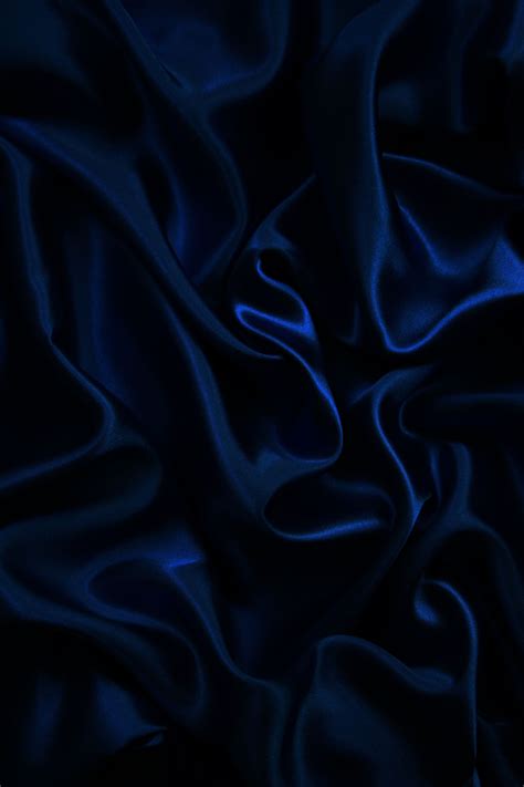 Midnight blue color, Satin background, Blue aesthetic