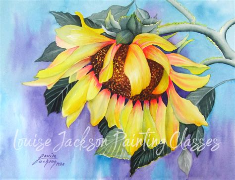 Single Sunflower - Louise Jackson Painting Classes