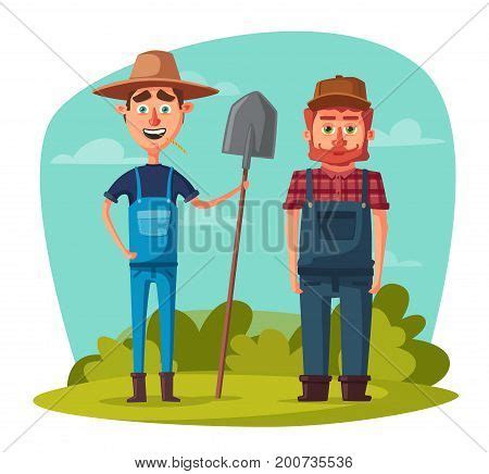 Funny Farmers. Vector & Photo (Free Trial) | Bigstock