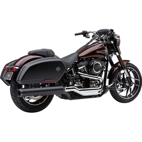 Cobra 4" Dual Cut Slip-On Exhaust Muffler for 2018-2019 Harley Sport ...