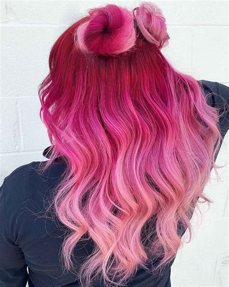 Cotton Candy Pink Ombre Hair