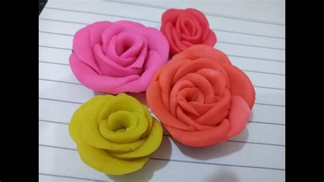 How to make clay roses, DIY clay rose step by step tutorial