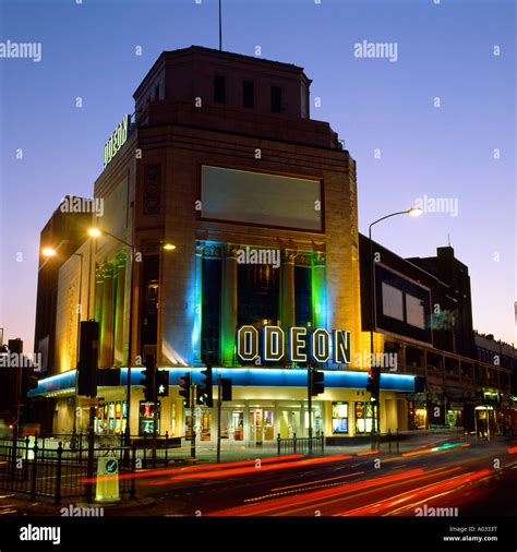 The Odeon Cinema Illuminated at Night, Holloway Road, London Stock Photo - Alamy