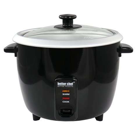 Better Chef 8 Cup Automatic Rice Cooker in Black With Rice Paddle and Measuring Cup - Walmart.com