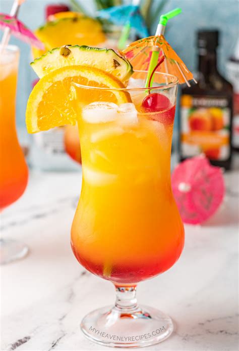 Malibu Sunset Cocktail - My Heavenly Recipes