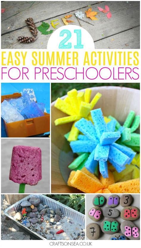 40+ Super Fun Summer Activities for Preschoolers | Summer preschool crafts, Summer preschool ...