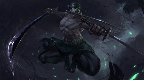 Roronoa Zoro Katana Mastery HD Wallpaper