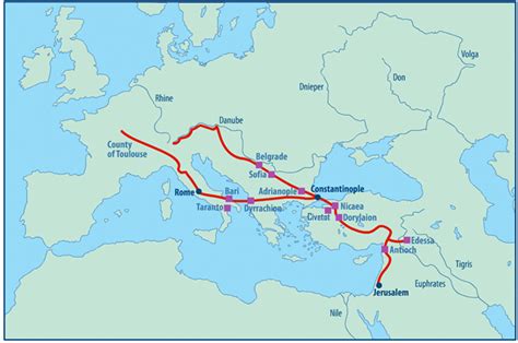 First Crusades Map