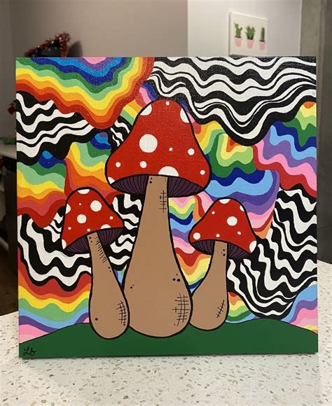 How To Draw A Mushroom Trippy