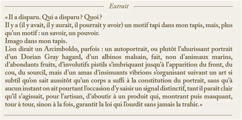 Extrait De La Disparition De Georges Prec