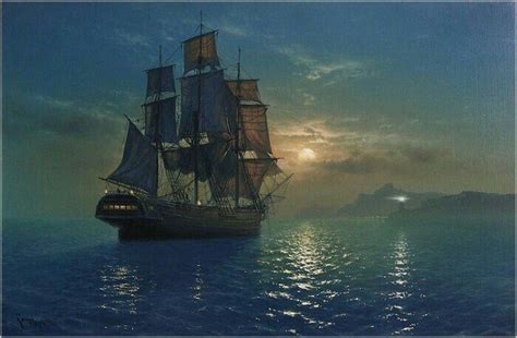 Ship Paintings, Seascape Paintings, Oil Painting, Maritime Painting ...