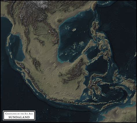 Coastlines of the Ice Age - Vivid Maps | Asia map, Ice age, Historical maps