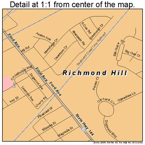 Richmond Hill Georgia Street Map 1365044