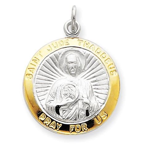 Silver Round Saint Jude Medal - PG86352