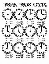 Hour Chart coloring Page  ColouringPages sketch template