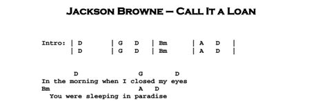 Jackson Browne These Days Chords - Sheet and Chords Collection