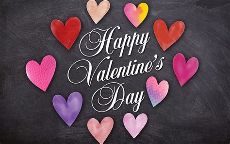 Download wallpapers Happy Valentines Day, 4k, hearts, creative ...