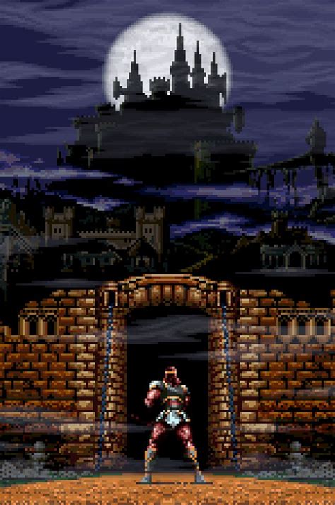 Super Castlevania IV Dracula’s Castle Poster | Dark castle, Dracula ...