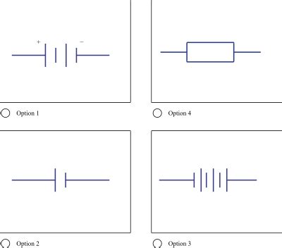 Which of the following is the correct symbol for a 2-cell battery ...