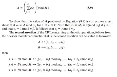 The Chinese Remainder Theorem