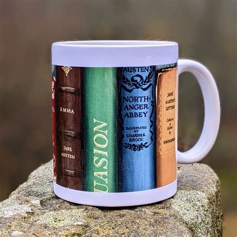 Jane Austen Book Mug - Roo Waterhouse Art