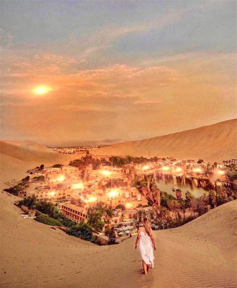 Still can’t forget this beautiful sunset in Huacachina, Peru | Paysages magnifiques, Les plus ...