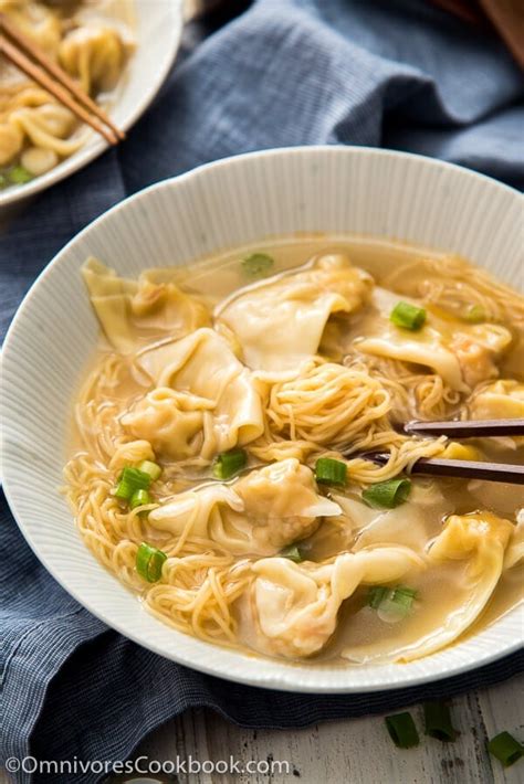 Cantonese Wonton Noodle Soup (港式云吞面) - Omnivore's Cookbook