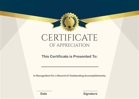 Free Sample Format Of Certificate Of Appreciation Template In Best Performance Certificate ...