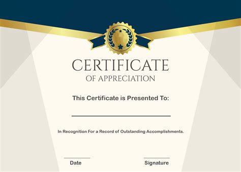 Free Sample Format Of Certificate Of Appreciation Template in Best Performance Certificate ...