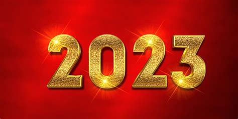 2023 3d Gold Number, 2023, New Year, Happy New Year PNG Transparent Clipart Image and PSD File ...