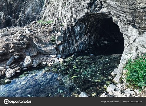 Underground river and cave — Stock Photo © Gladkov #149709898