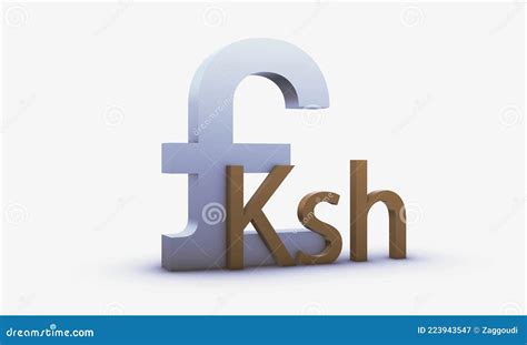 Kenyan Shilling Vector Icon On White Background. Flat Vector Kenyan ...